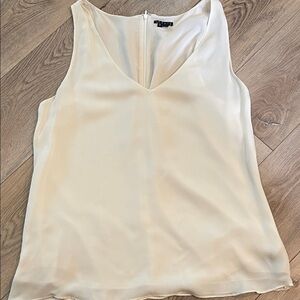 Theory women’s Elegant Cream Sleeveless Top - large
